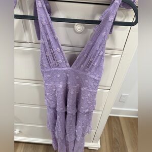 MAJORELLE Lavender Midi Dress